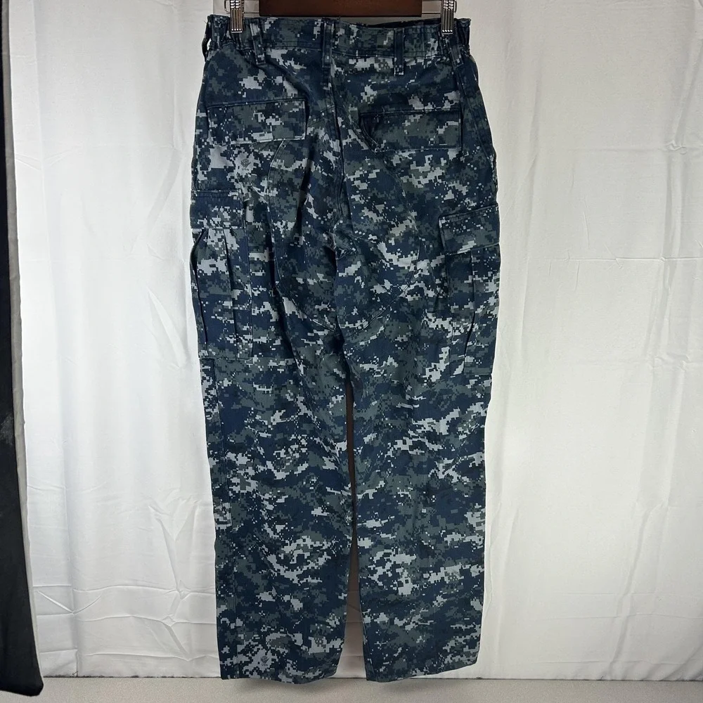 US Navy NWU‎ Type I Uniform Set Mens ST Blue Digital Camo Shirt Cargo Pants